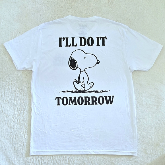 Peanuts🥜 X Hybrid Apparel Snoopy🐕 "Nope Not Today"🙅‍♂️ Graphic Tee👕 - NWOT - Picture 11 of 15
